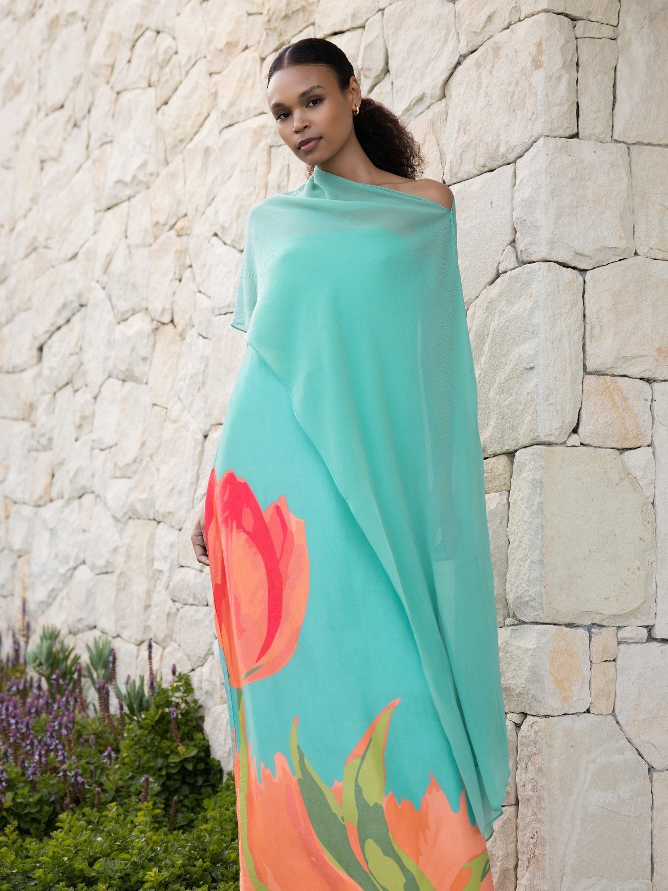 Image of Tubi TWA FSC® Certified Viscose Dress - Tulip Mint