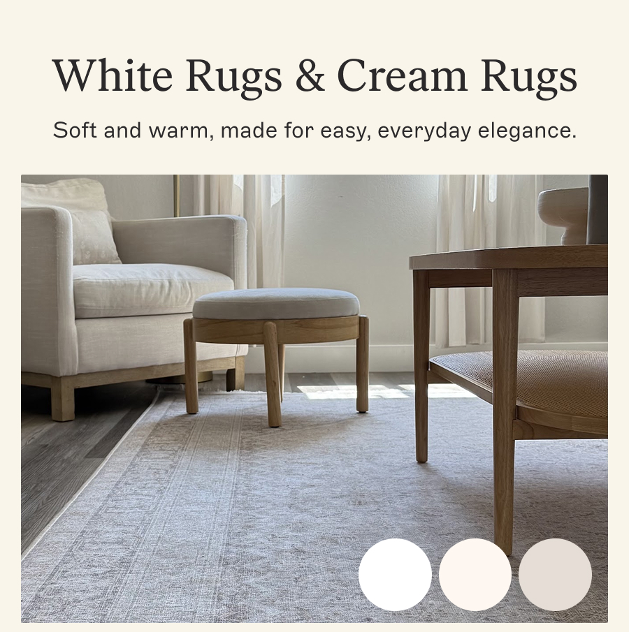 White Rugs & Cream Rugs