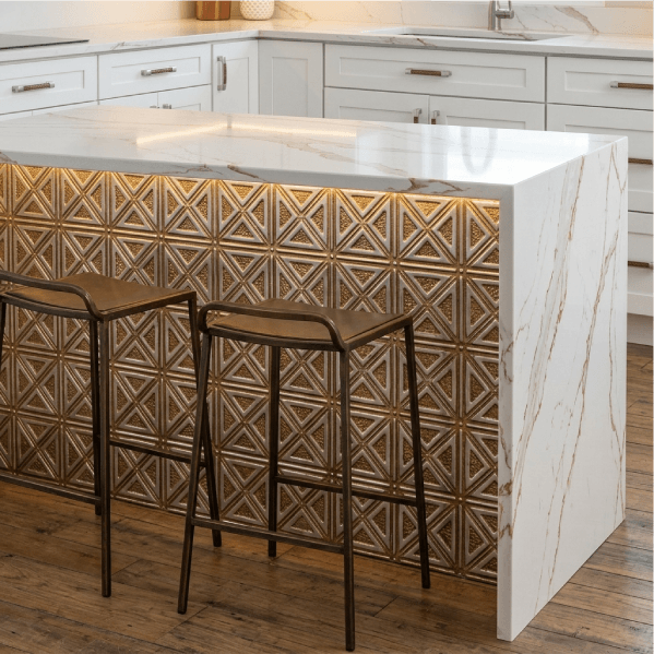 Kitchen Island Tiled Design