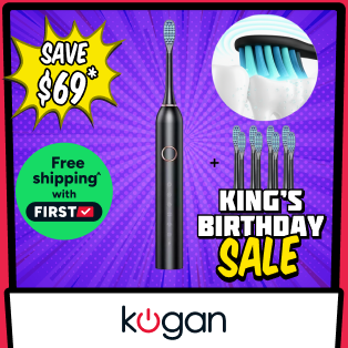 Kogan X700 Sonic Electronic Tooth Brush + 8 Replacement Heads Product Image