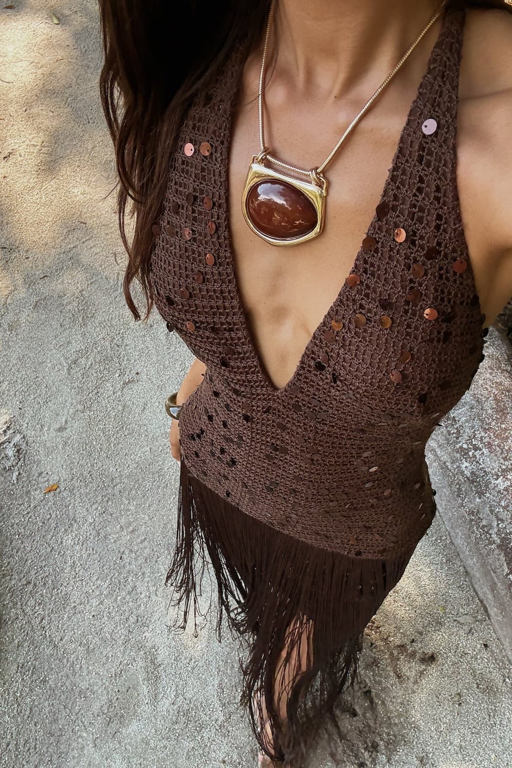 Sequin Maxi Dress