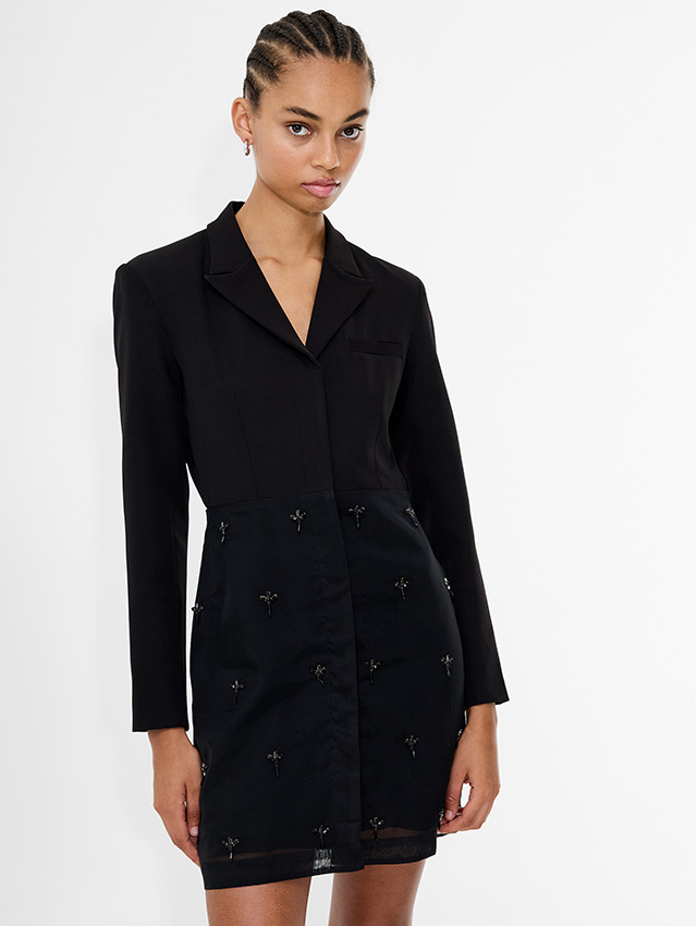Darcy Embellished Tailored Mini Dress