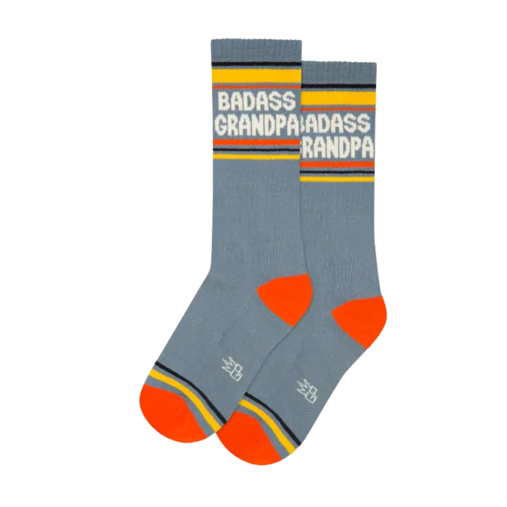 Image of Badass Grandpa Gym Crew Socks