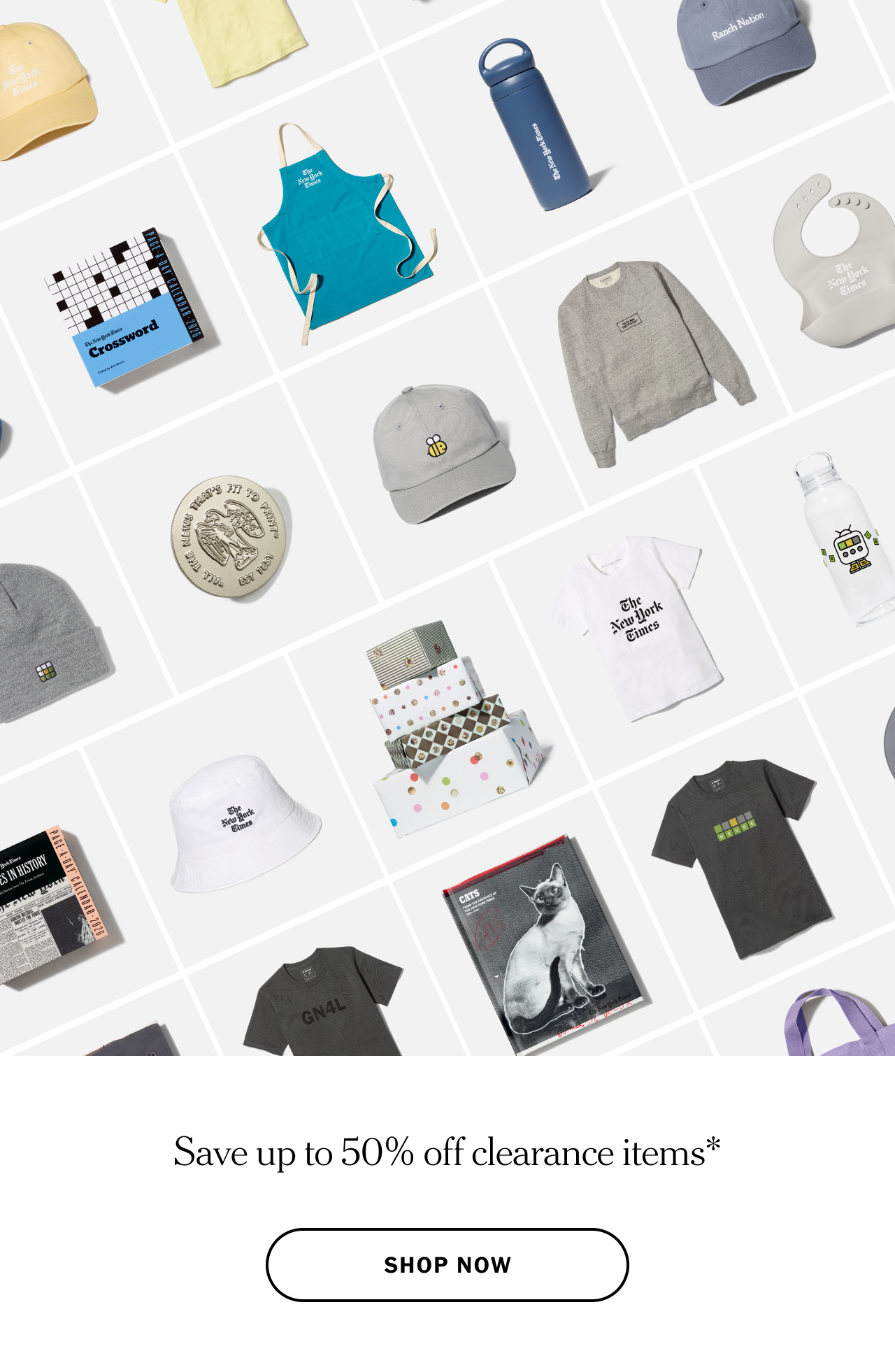 Save up to 50% off clearance items* Shop now.