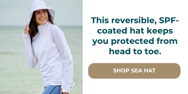 This reversible, SPF-coated hat keeps you protected from head to toe