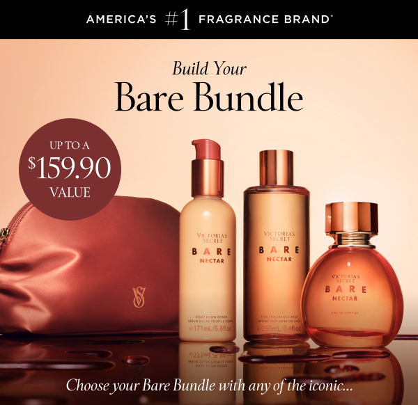 [America's #1 Fragrance Brand*]
Limited Time Build Your Bare Bundle [dotwhack] Up to a $159.90 Value Choose your Bare Bundle with any of the iconic...