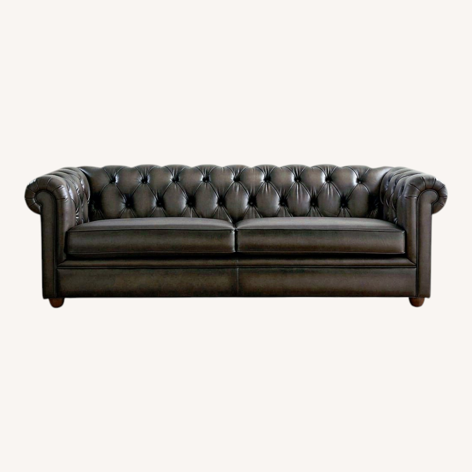Pottery Barn Chesterfield Roll Arm Leather Sofa