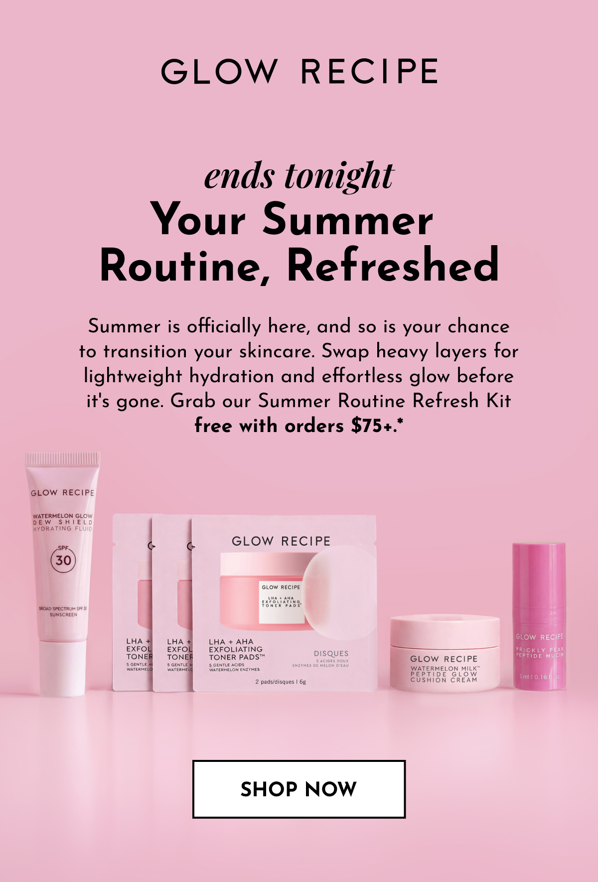 Free Summer Routine Refresh Kit with orders $75+