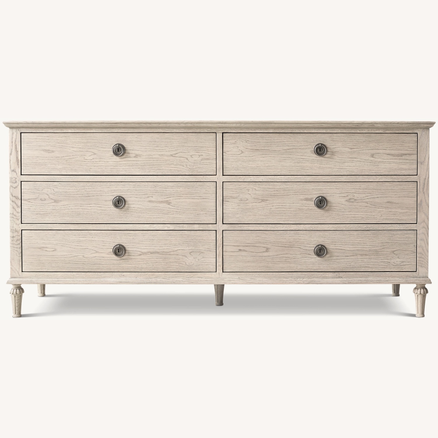 Image of Restoration Hardware Maison Light Gray Wood Dresser
