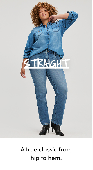 Straight | A true classic from hip to hem.