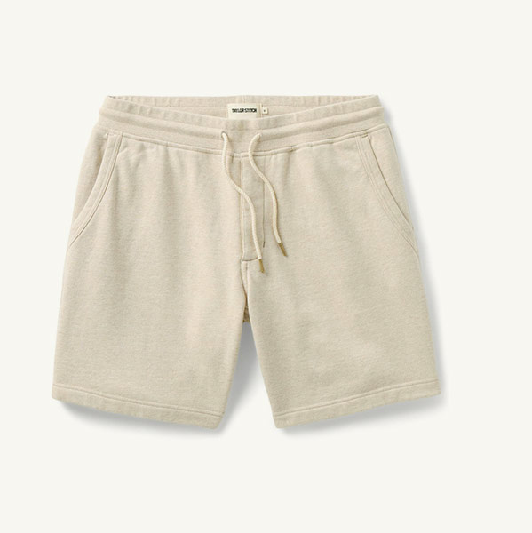 The Sunset Short in Heather Oat Terry