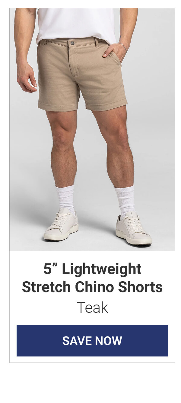 Teak 5" Lightweight Stretch Chino Shorts