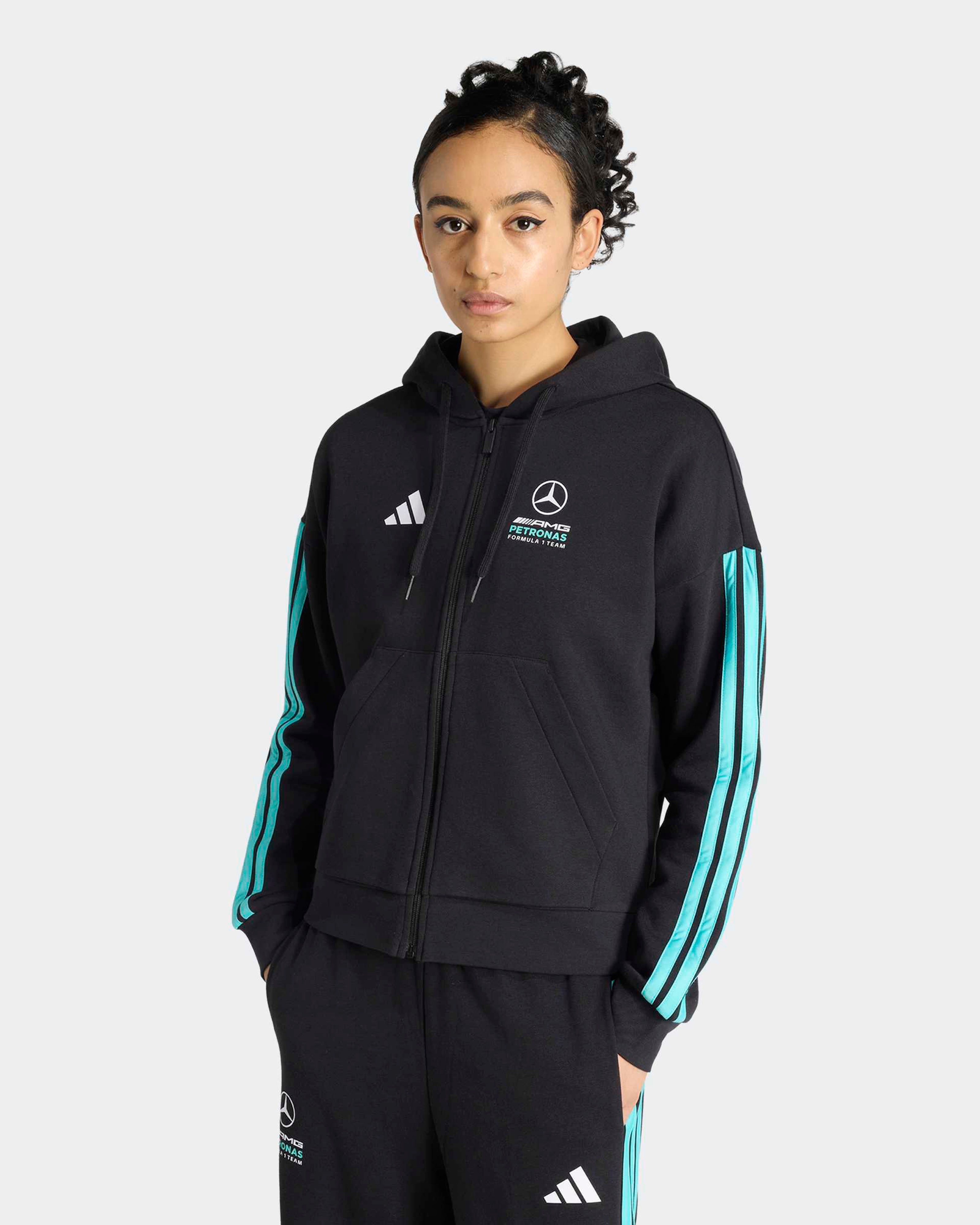 Image of Womens DNA Full-Zip Hoody Black