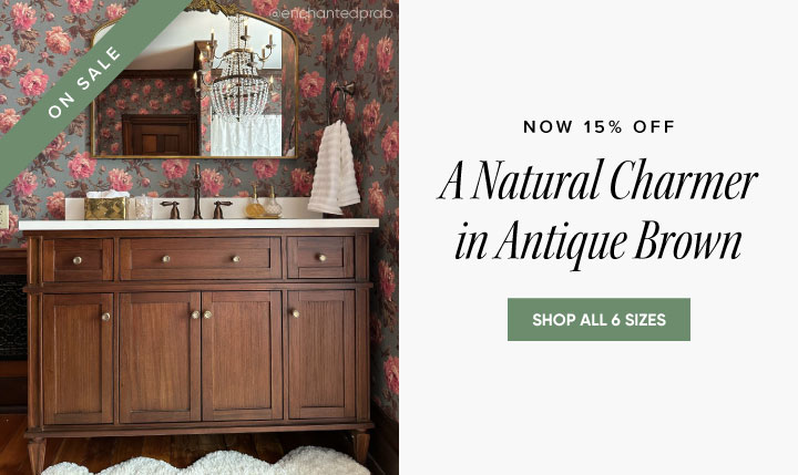 Now 15% off - A Natural Charmer in Antique Brown - Shop All 6 Sizes