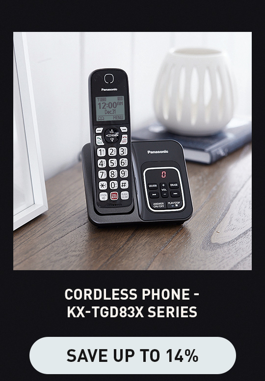 Cordless Phone - KX-TGD83x Series Cordless Phone - KX-TGD83x Series Cordless Phone - KX-TGD83x Series - Save 14%
