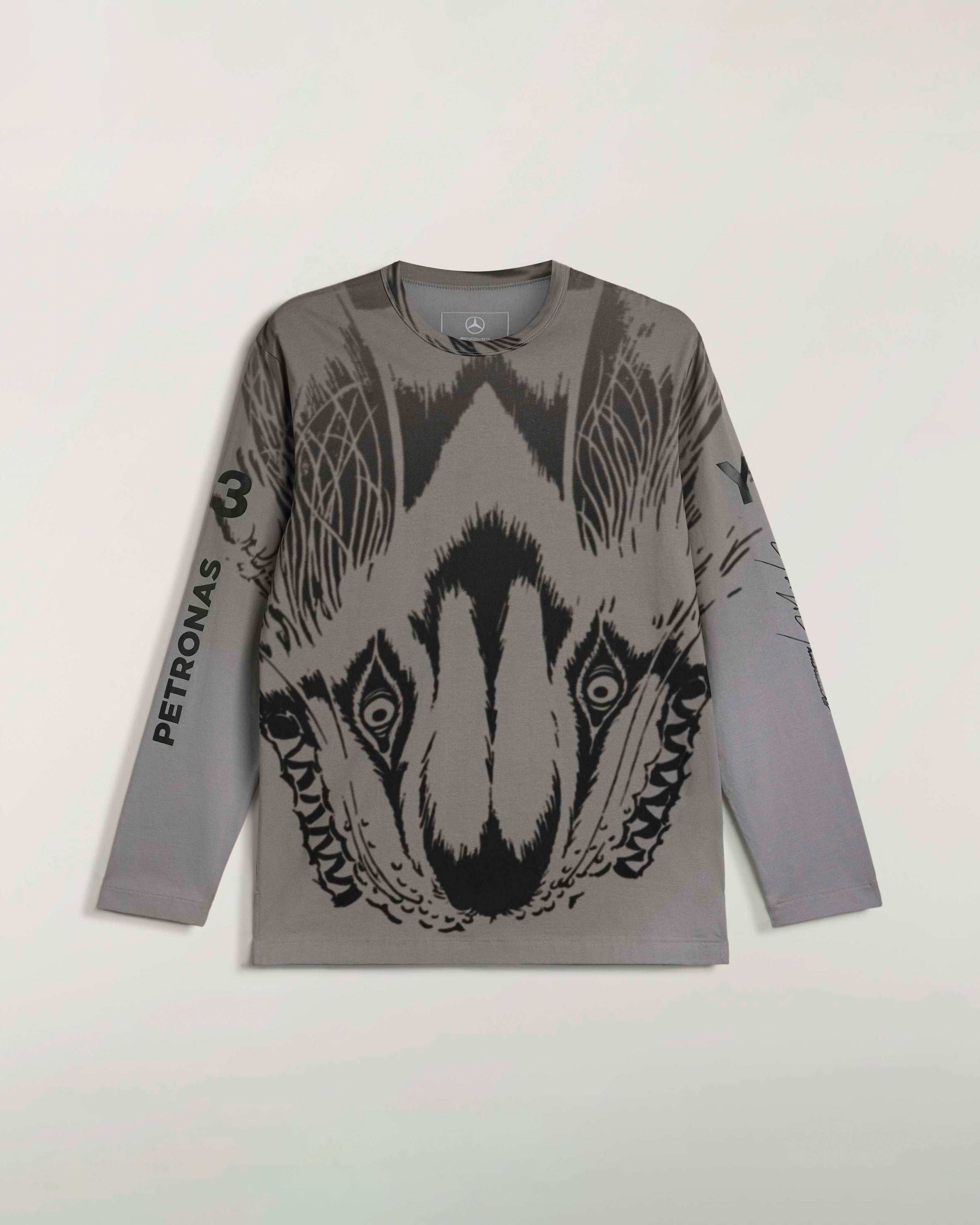 Image of Y-3 Wolf Long-Sleeve T-shirt Black