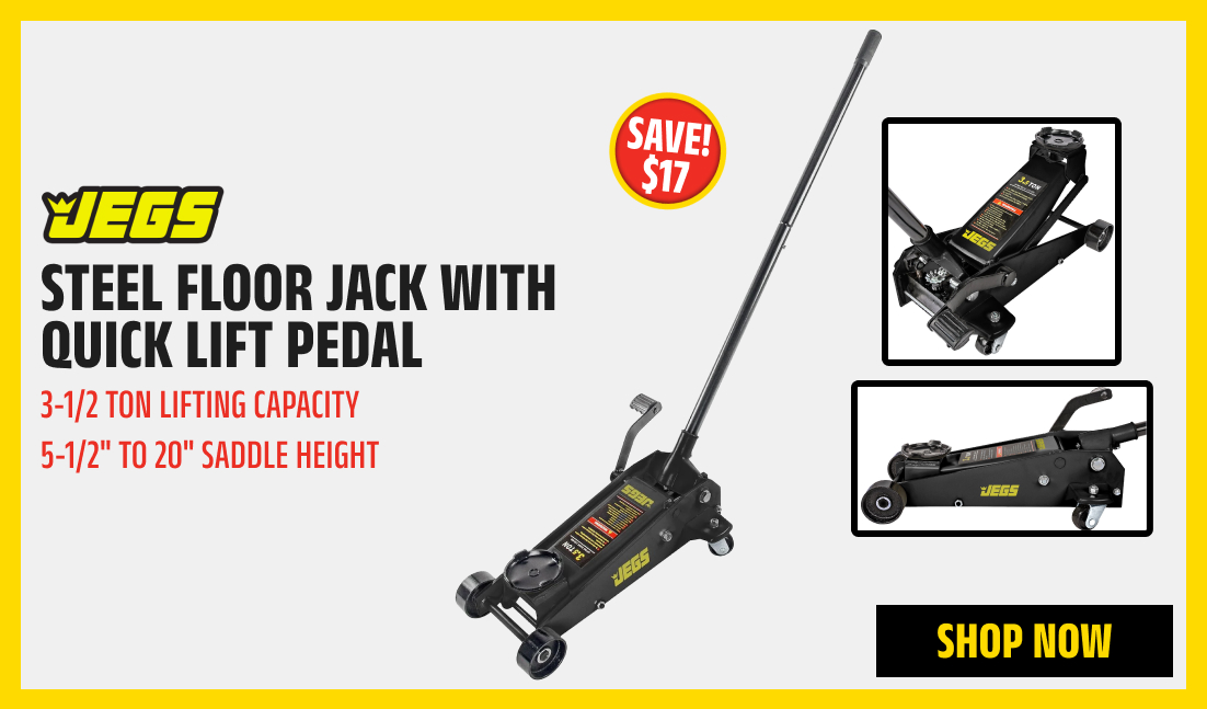 Steel Floor Jack with Quick Lift Pedal