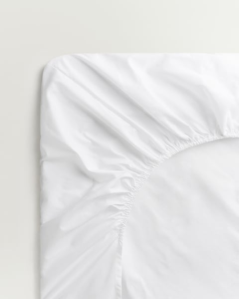 Image of Sateen Fitted Sheet – Crisp White