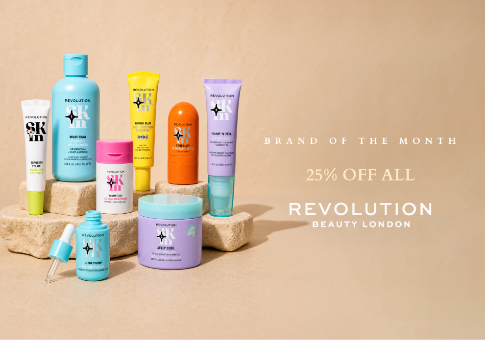 25% OFF ALL REVOLUTION BEAUTY
