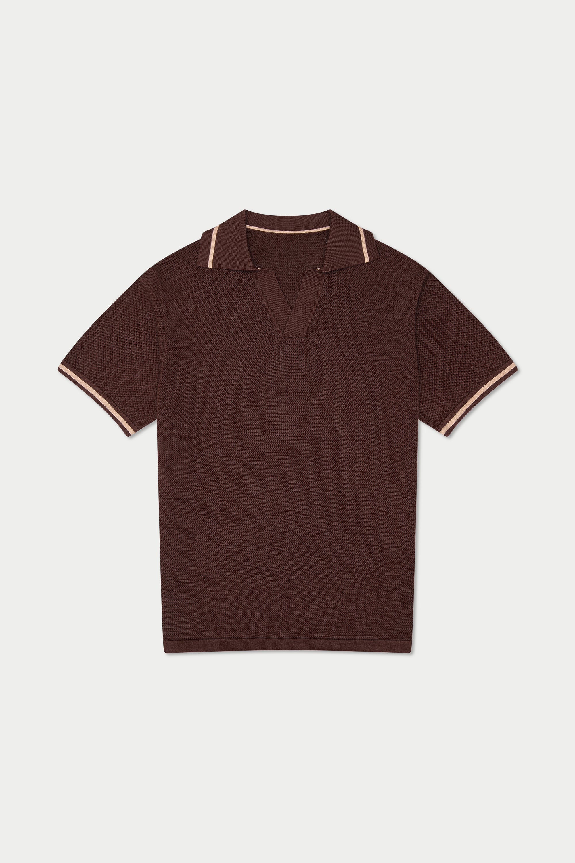 Image of Espresso Crochet Polo