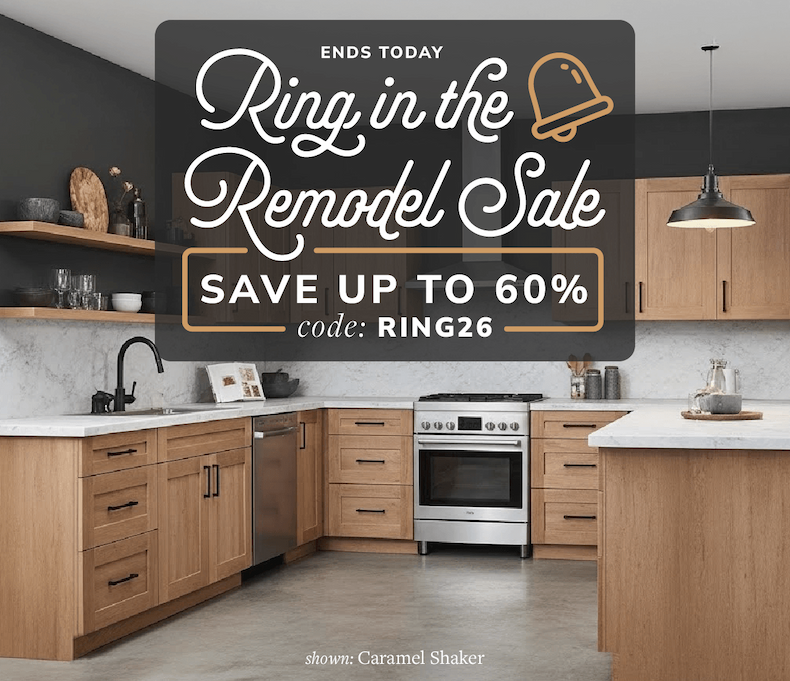 Ring in the Remodel Sale: Up to 60% Off