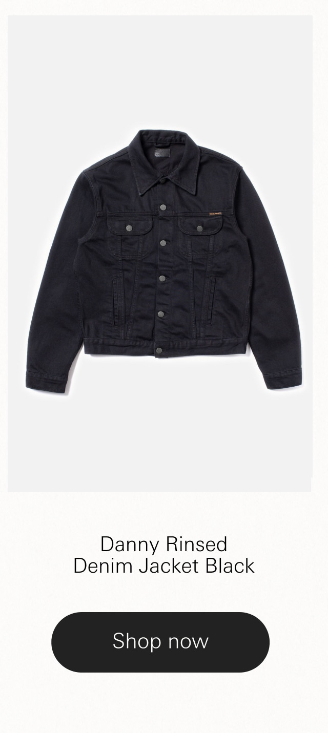 Danny Rinsed Denim Jacket Black