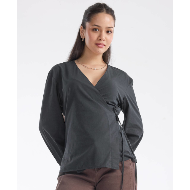 Women's Wrap Long Sleeve Shirt