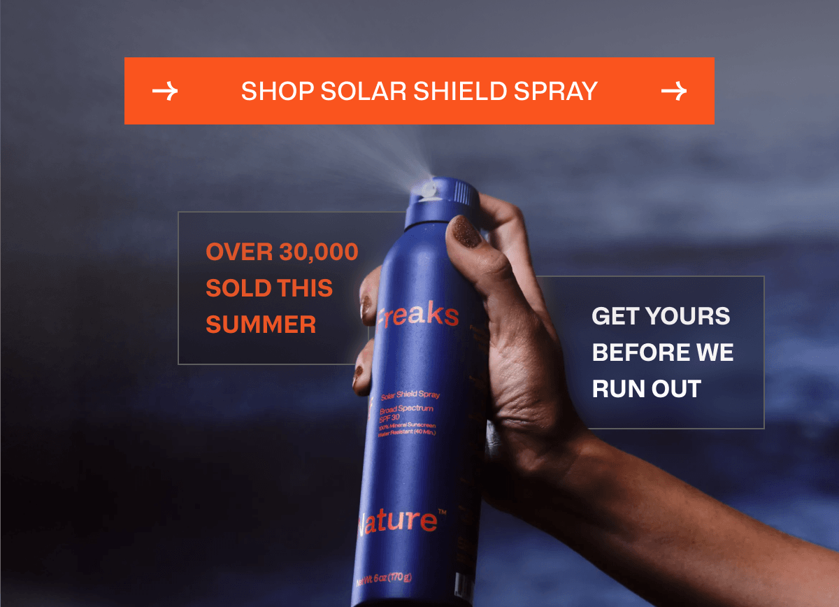 Over 30,000 sold this summer. Gets yours before we run out. | Shop Solar Shield Spray