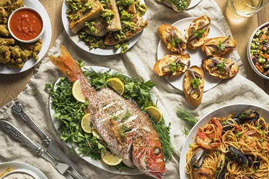 Italian meatless feast