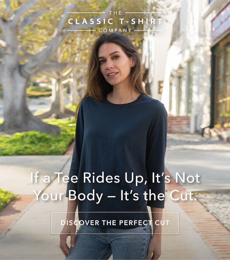 If a Tee Rides Up, It’s Not Your Body — It’s the Cut.