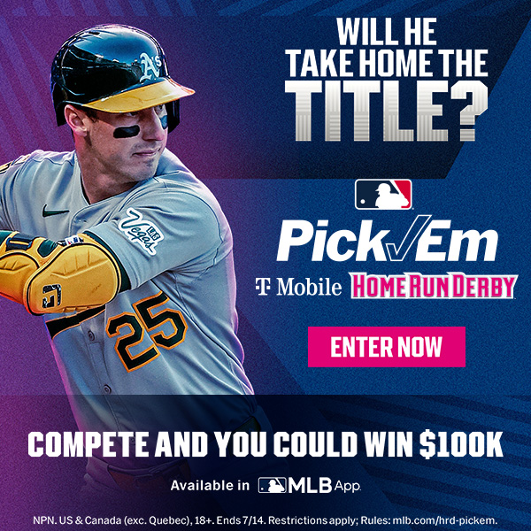 Will Brent Rooker take home the HRD title? Enter your picks in the T-Mobile Home Run Derby Pick Em and you could win $100,000! Rules Apply. See Details.