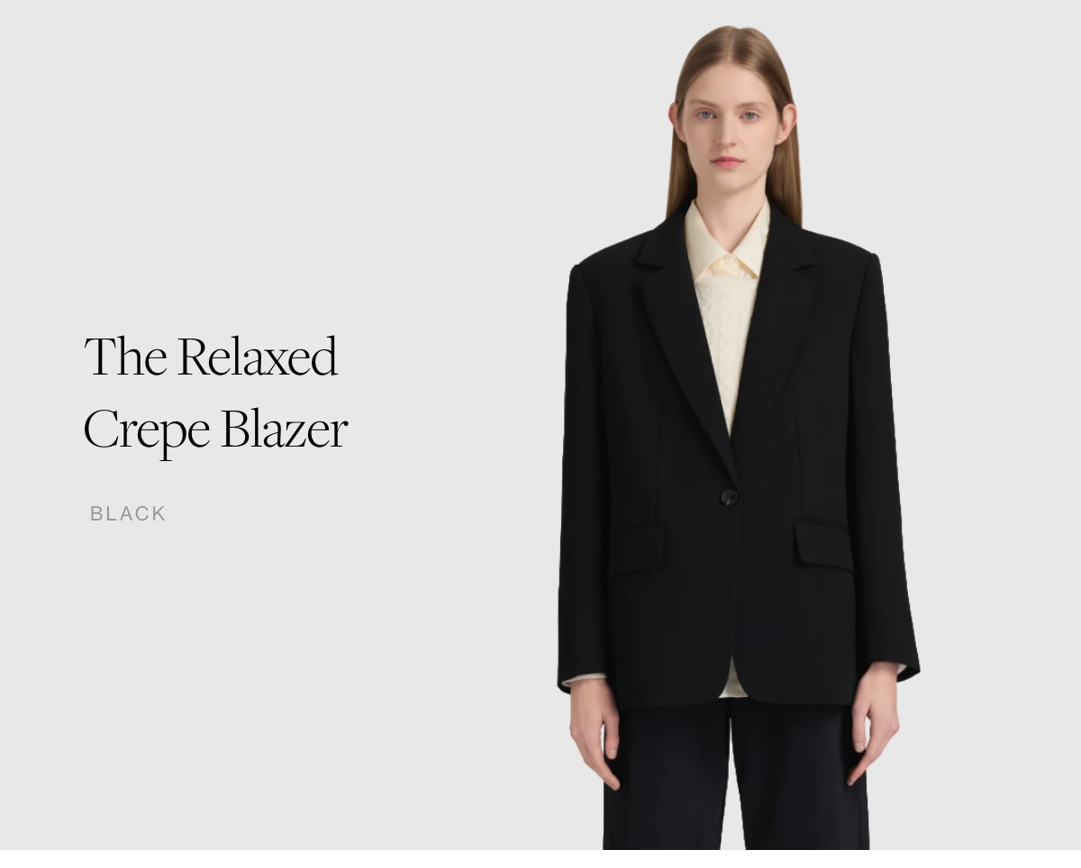 The Relaxed Crepe Blazer