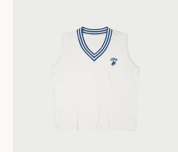 Blue V Neck