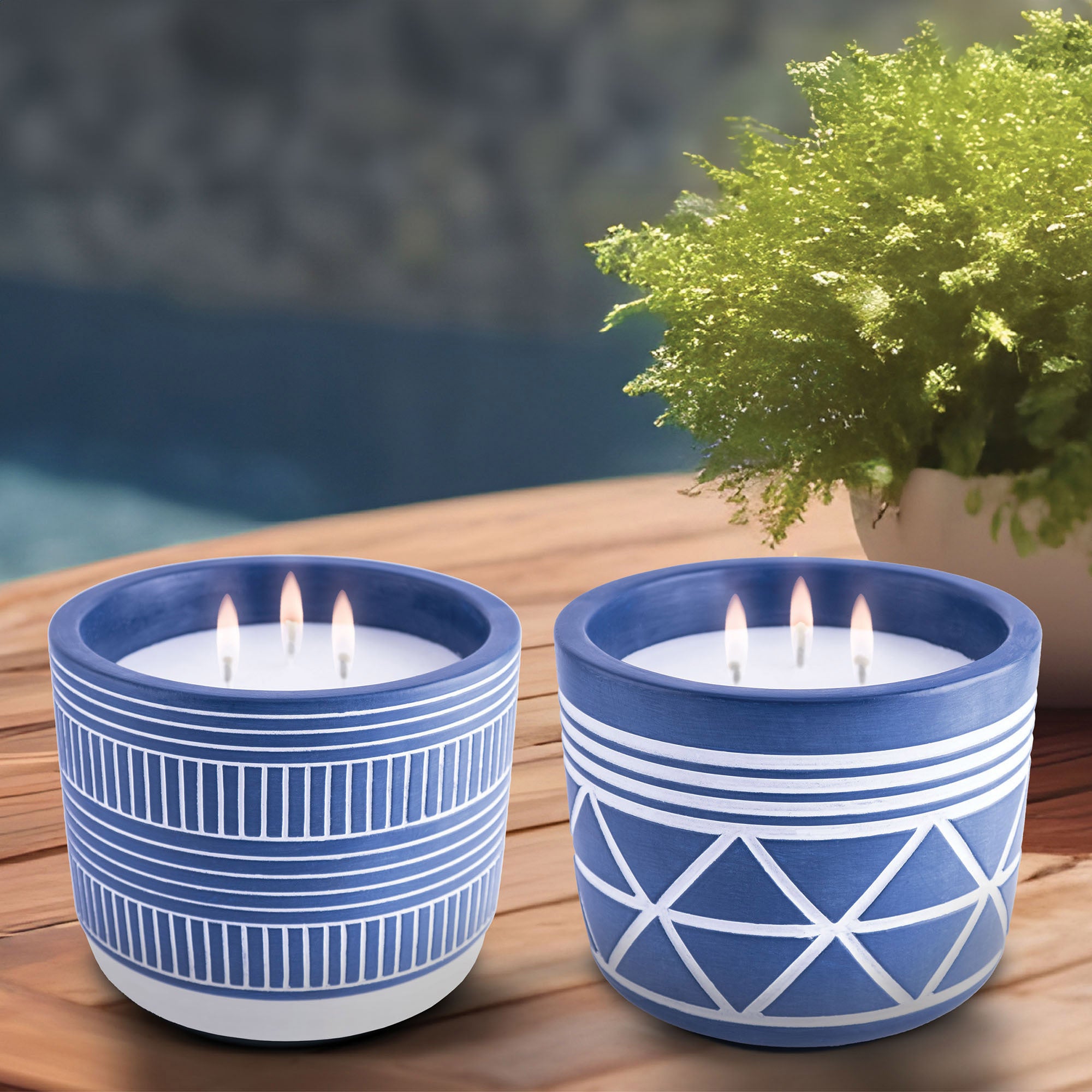 Outdoor Citronella Candle, Pack of 2
