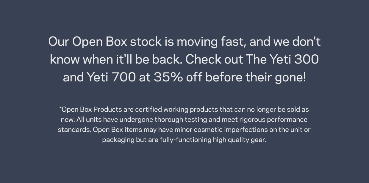 SHOP OPEN BOX