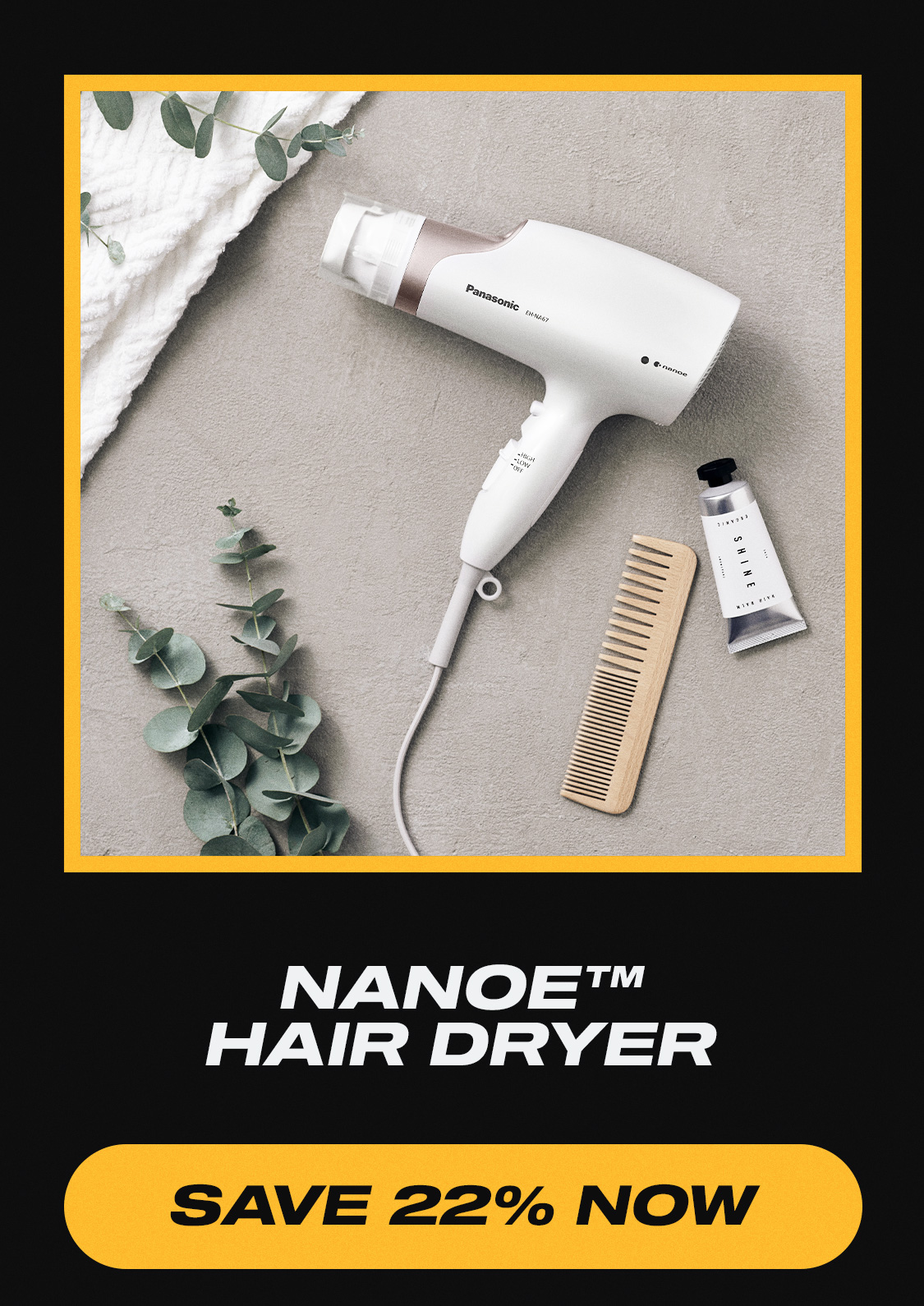 nanoe™ Hair Dryer with Oscillating Quick-Dry Nozzle - Save 22% Now
