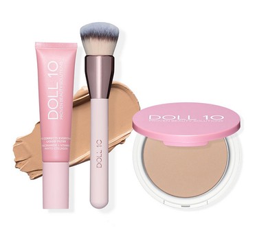 Doll 10 TCE Liquid Filter Foundation with Powder & Brush