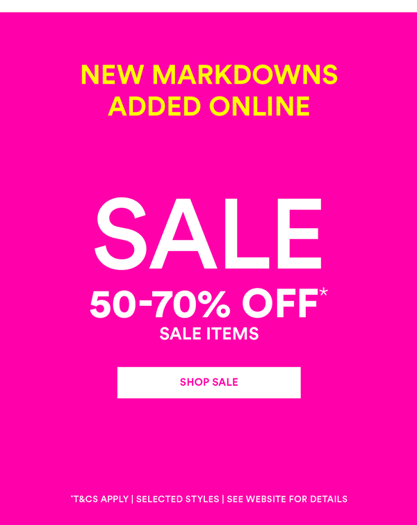Shop Sale*