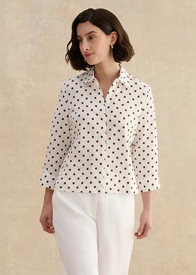 Nita Linen Spot Shirt