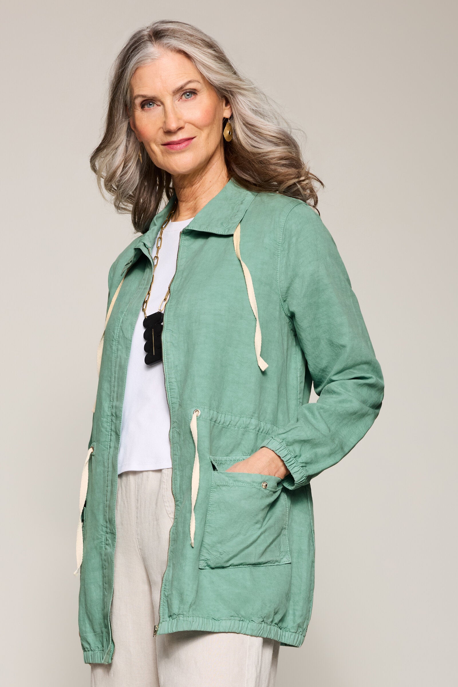 Image of Tencel Linen Cotton Sylvie Jacket
