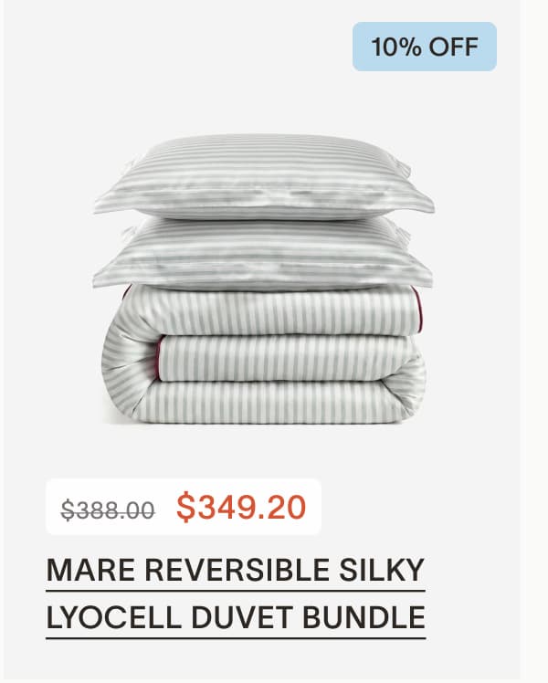Mare Reversible Silky Lyocell Duvet Bundle - 10% off