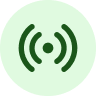A green signal icon.