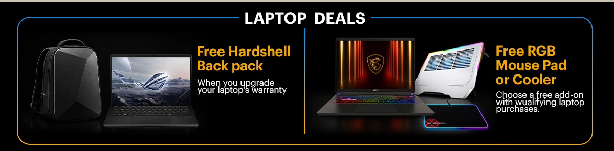 Powerful portable systems for gaming, school, travel, and creator work.