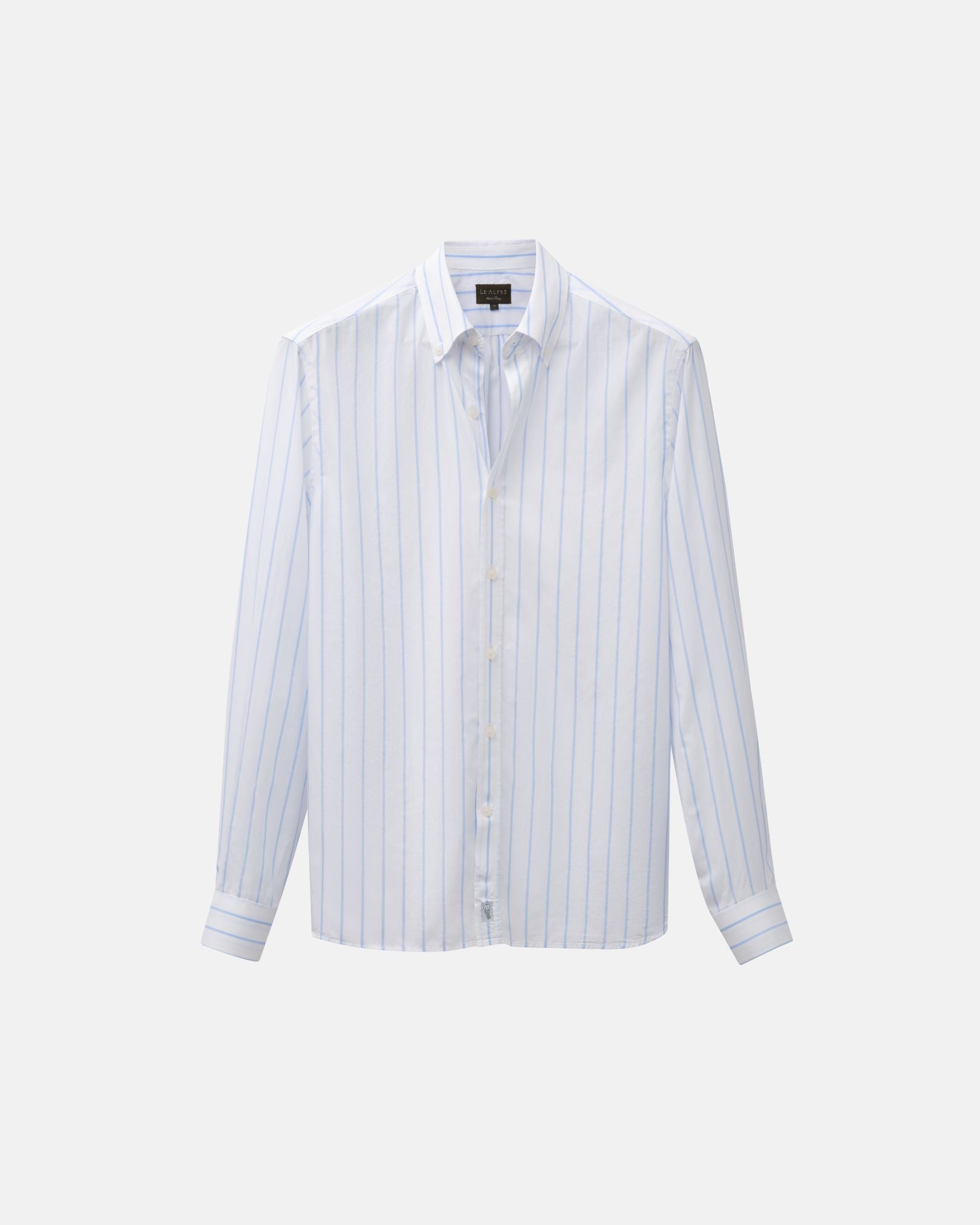 Image of Retro White Stripe Dress Shirt