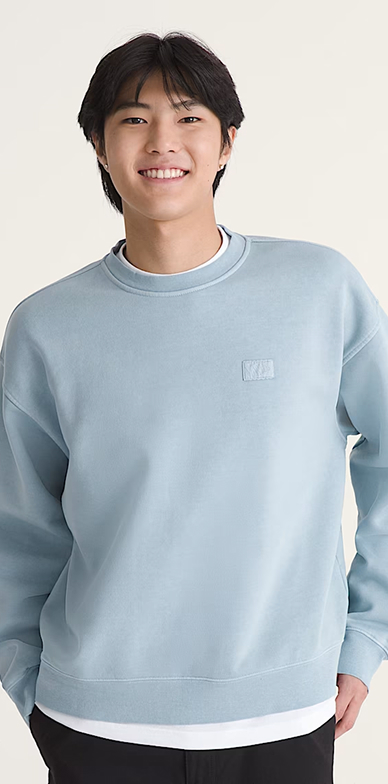 Soft Slate Blue Premium Crewneck Sweatshirt