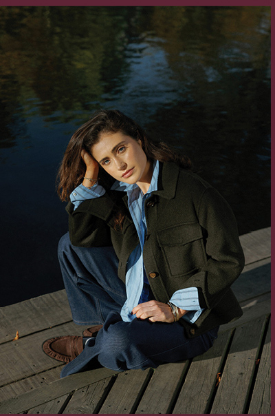 Kaia Wool Blend Cropped Coat