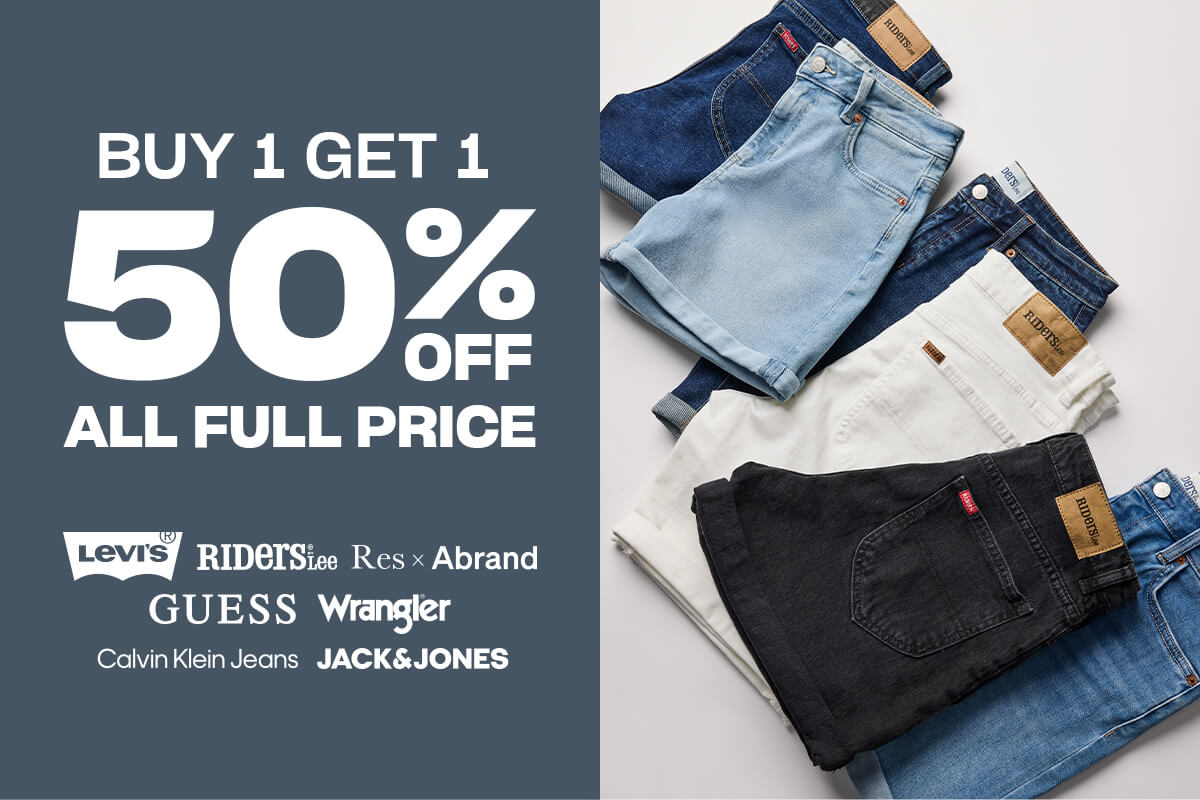 Buy 1, get 1 50% off. All full price