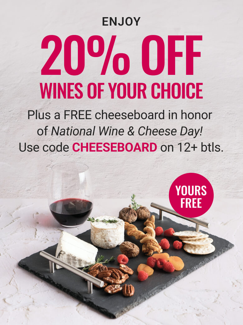 Save 20% and free cheeseboard