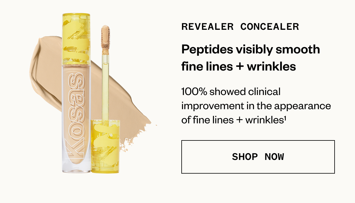REVEALER CONCEALER | Peptides visibly smooth fine lines + wrinkles