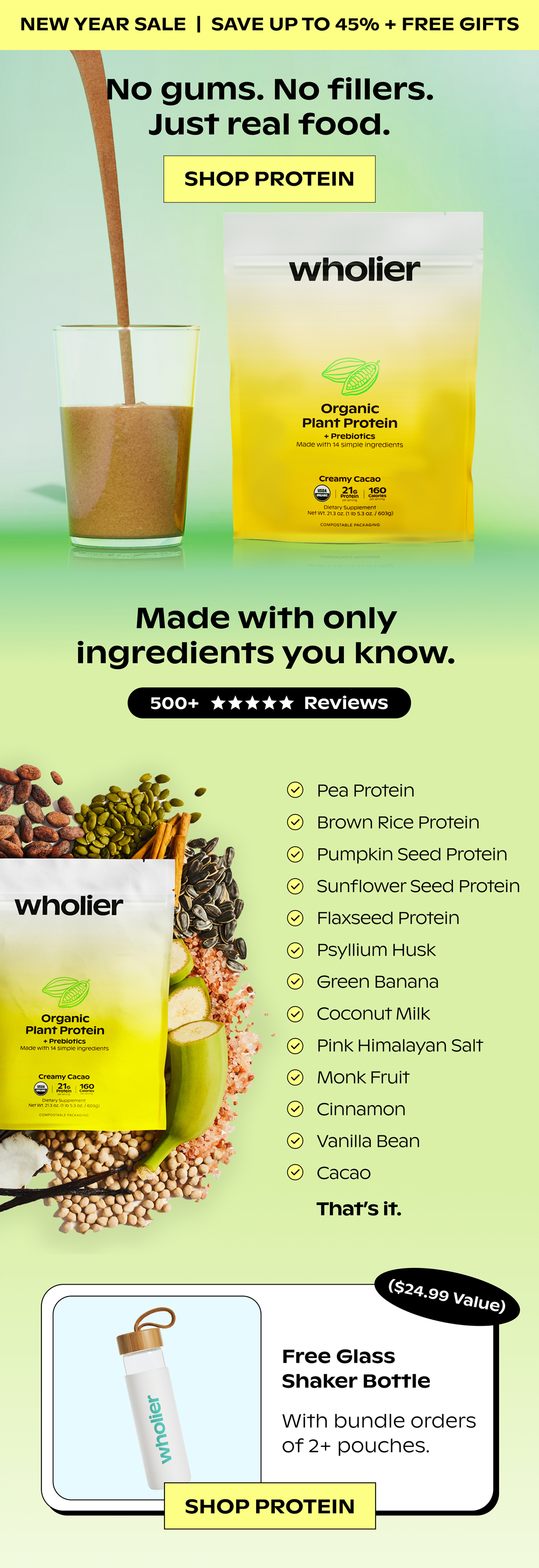 Shop Organic Plant Protein
